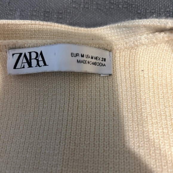 Zara knit beige cardigan - Picture 4 of 5